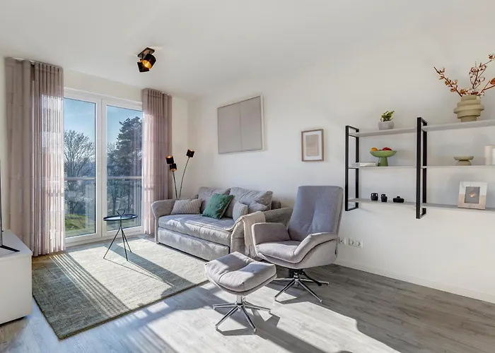A10 Pine Hill - Komfortables Mit Zwei Bädern, Balkon&leichtem Haffblick, Zugang Zu Den Vielfältigen Gemeinschaftsräumen Apartment